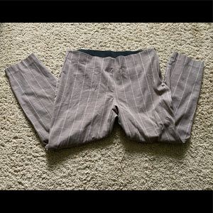 Plaid high rise skinny ankle pants